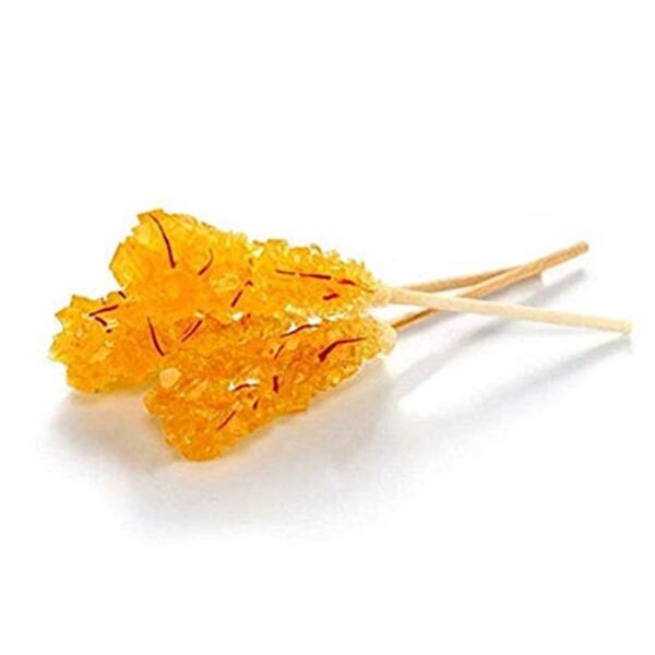 Saffron rock candy